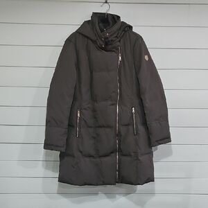 Michael Kors Puffer Coat Long Sz Xl Tan